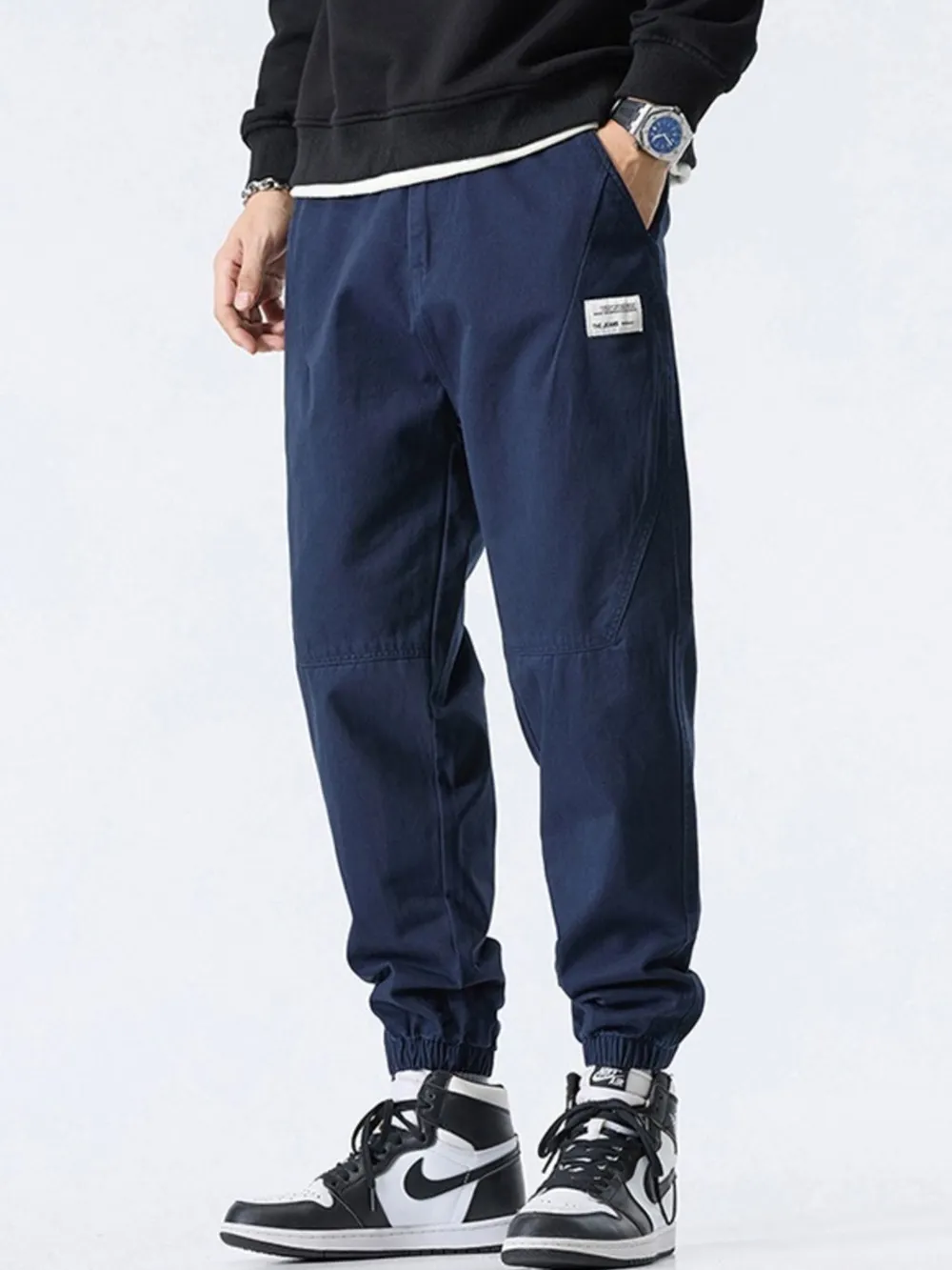 Men's Plus Size Loose Fit Joggers, image 7