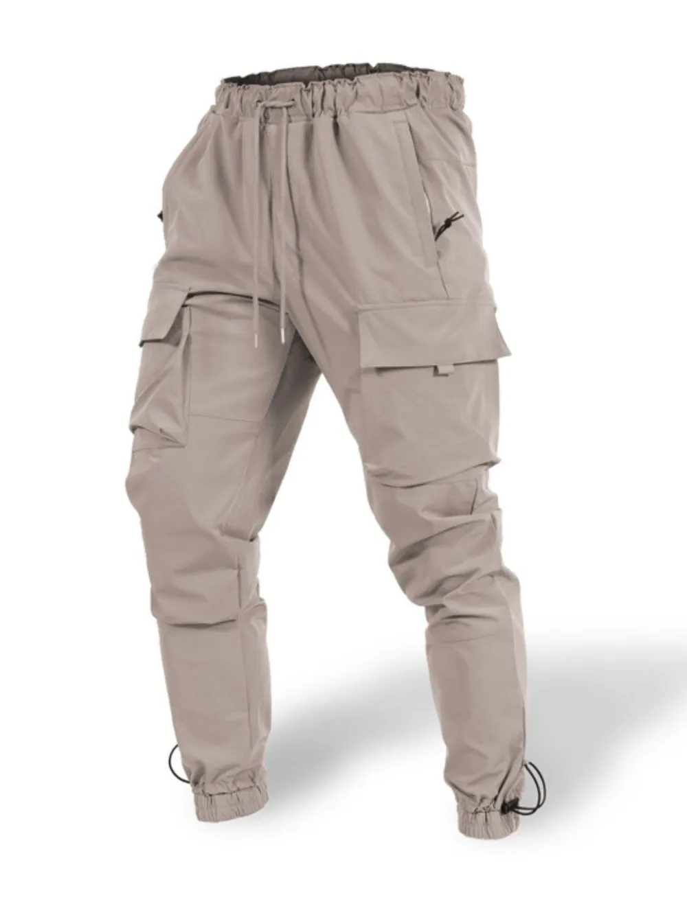 Men's Plus Size Drawstring Pants with Cargo Pockets, image 4