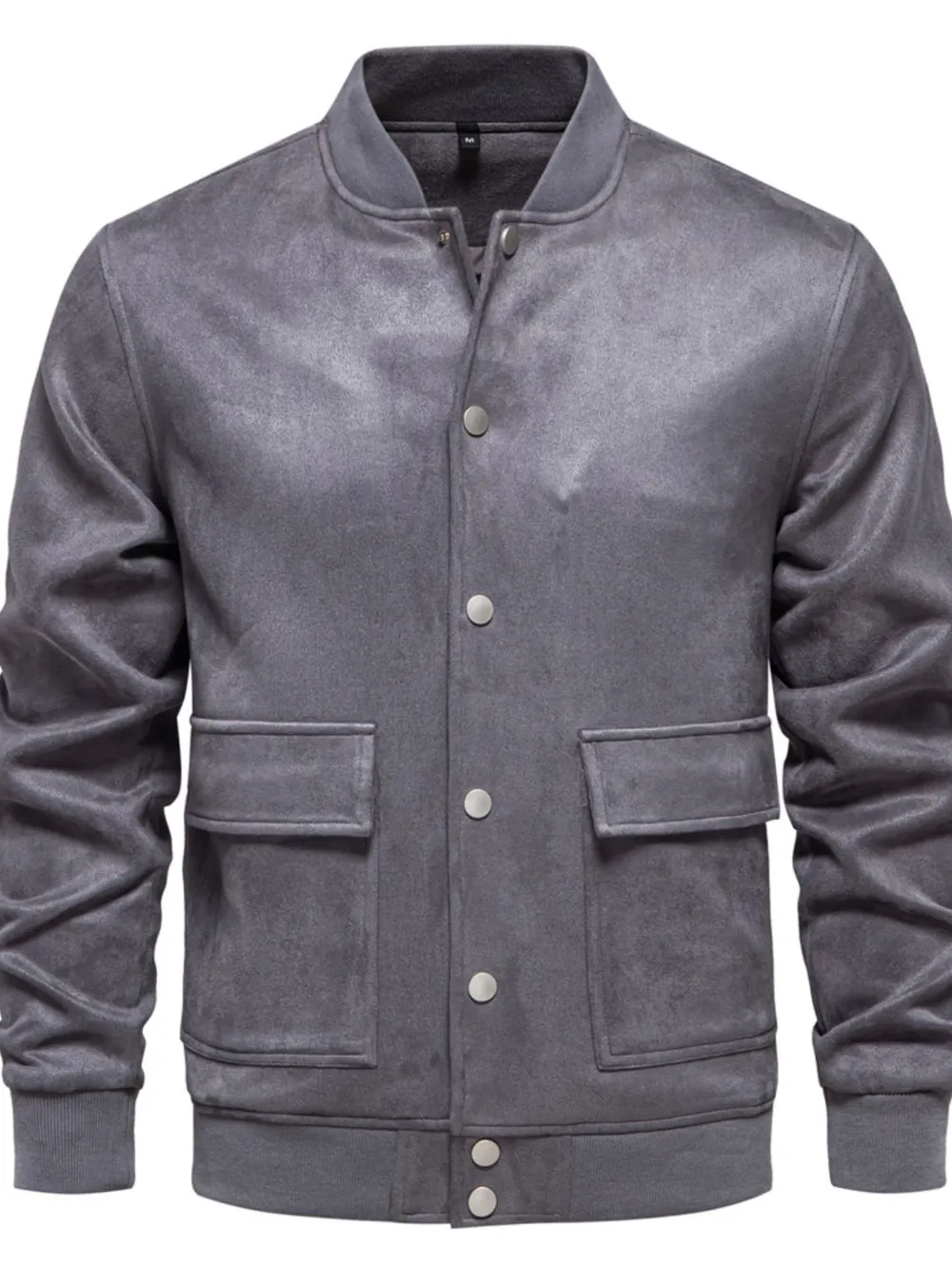 Men's Baseball Collar Snap Down Jacket, image 8