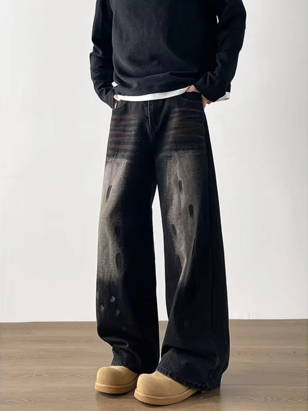 Men's Full Size Wide-Leg Jeans Plus Size, image 2