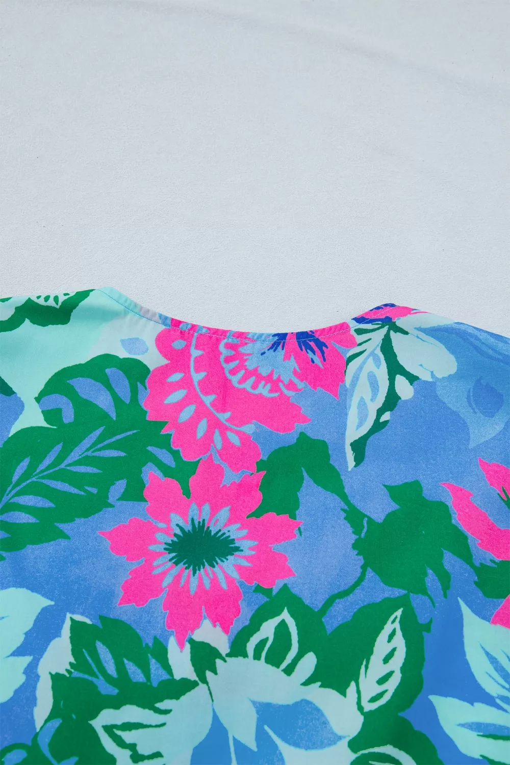 Floral Print V Neck Half Sleeve Blouse, image 11