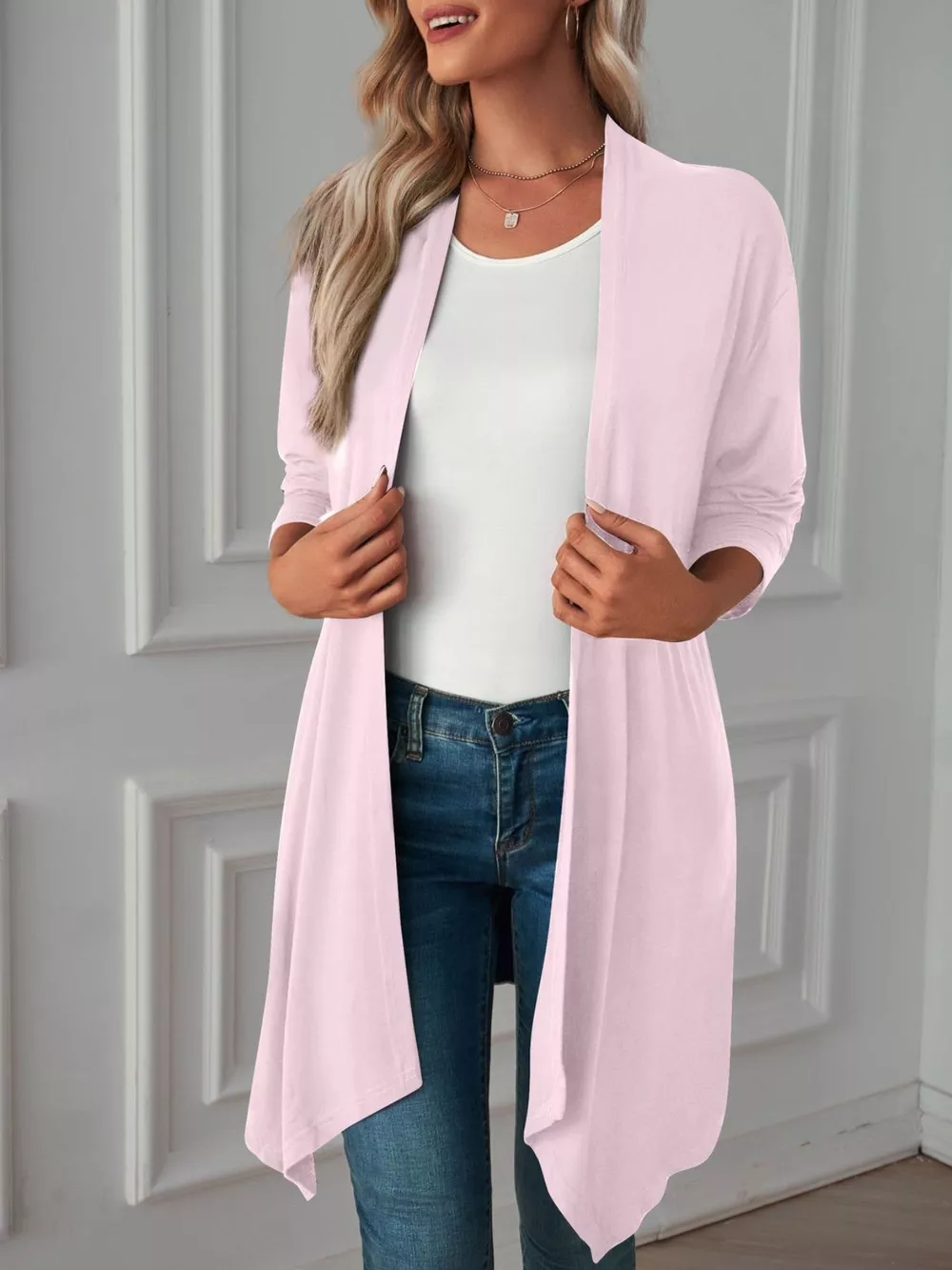 Lightweight Open Front Cardigan, image 24