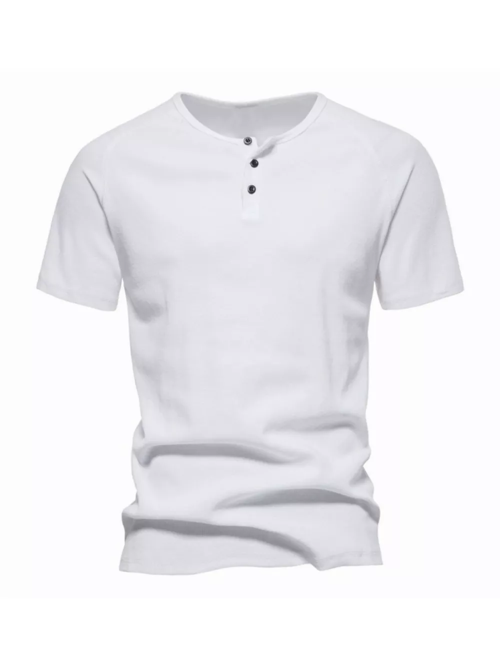 Men's Plus Size Button Detail Casual Henley T-Shirt, image 11