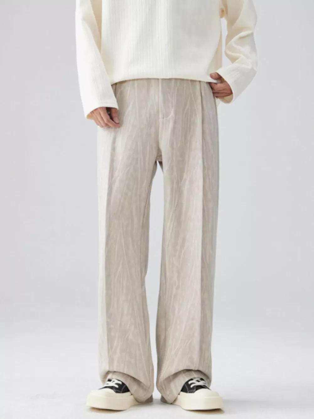 Men's Full Size Wide Leg Casual Pants Plus Size, image 2