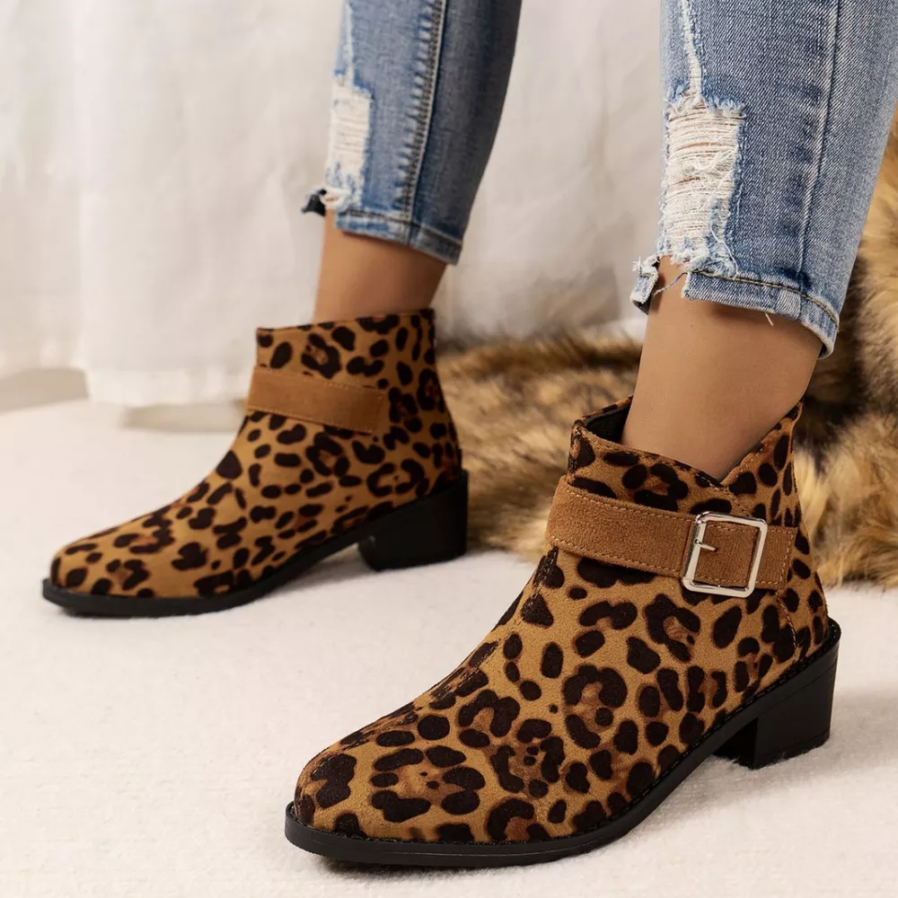Point Toe Block Heels Boots, image 5