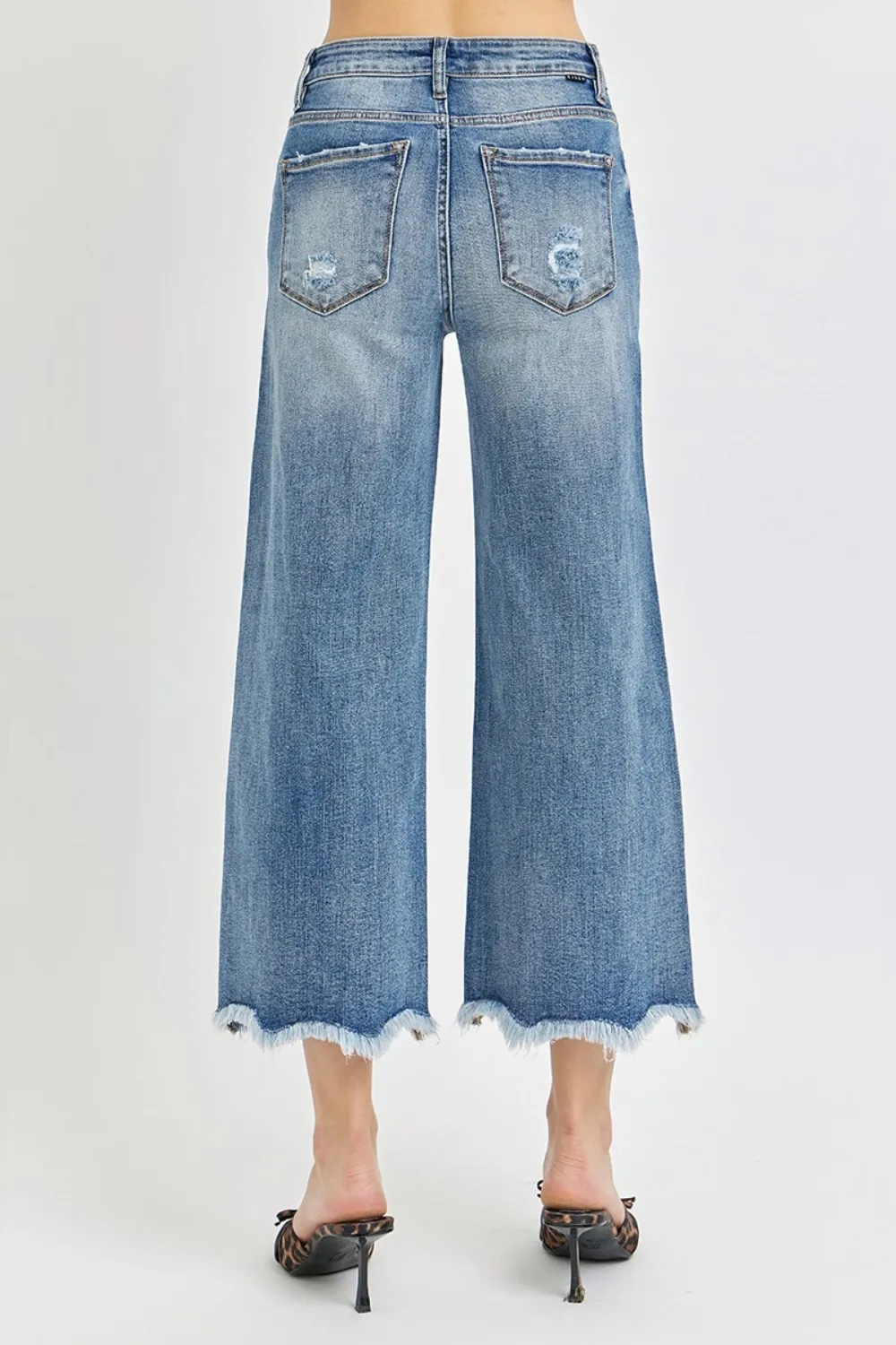 High Rise Cropped Flare Jeans, image 2
