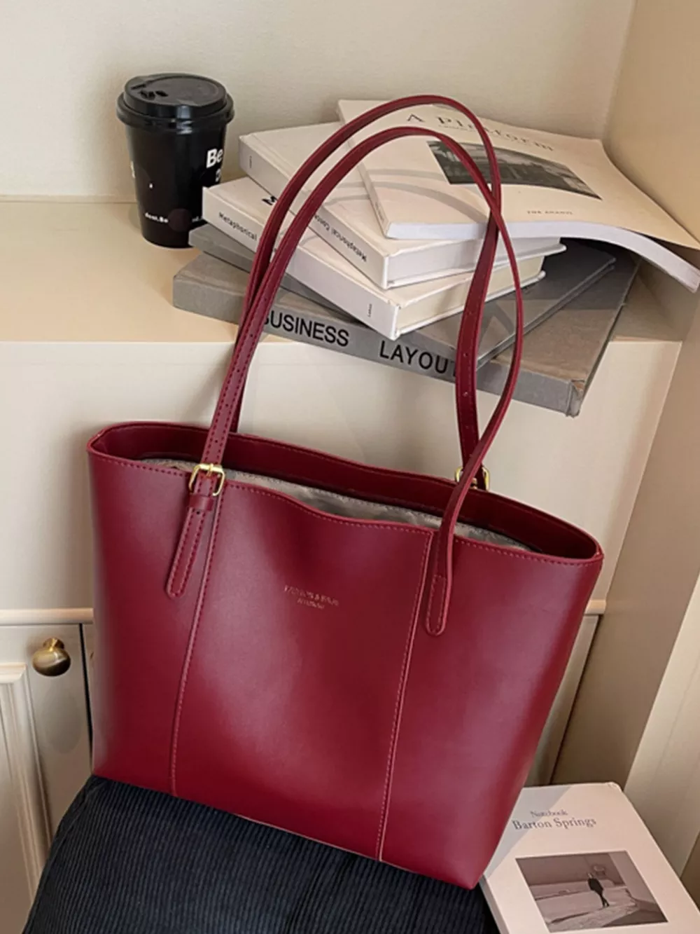PU Leather Tote Bag, image 8