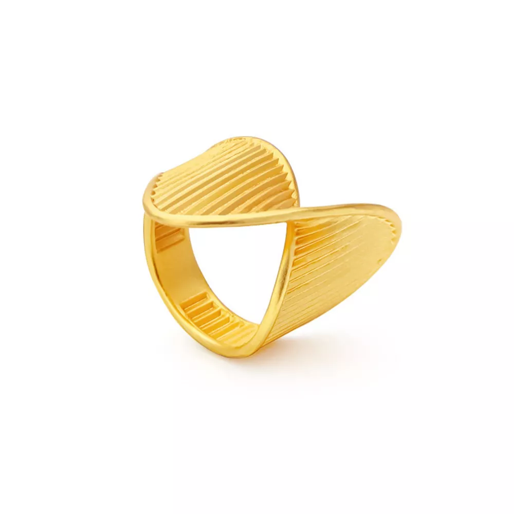 Irregular Twisted Texture Ring, image 6