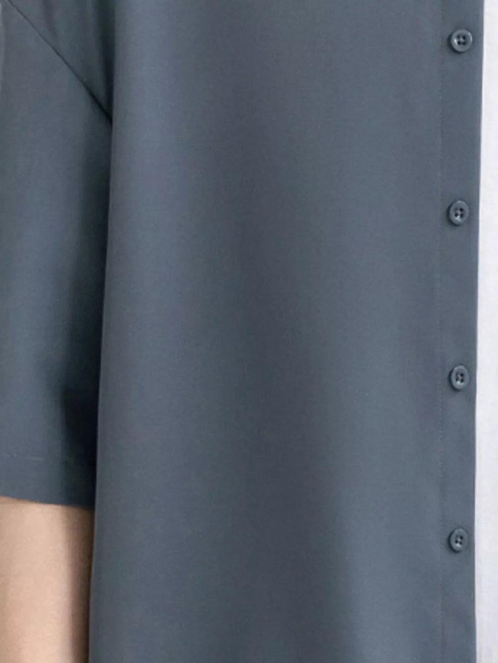 Men's Plus Size Solid Color Casual Short Sleeve Shirt, image 5