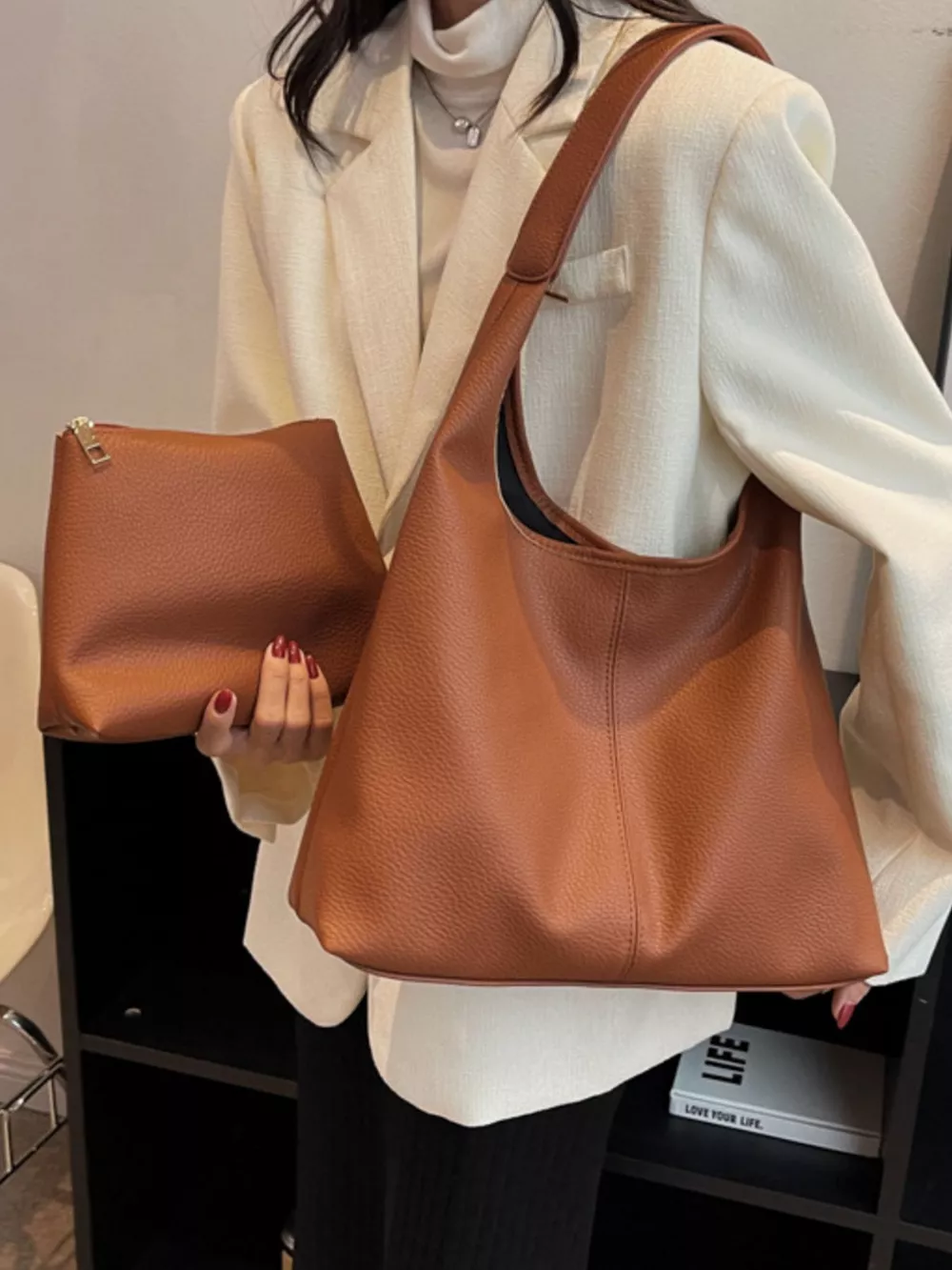 PU Leather Shoulder Bag, image 3