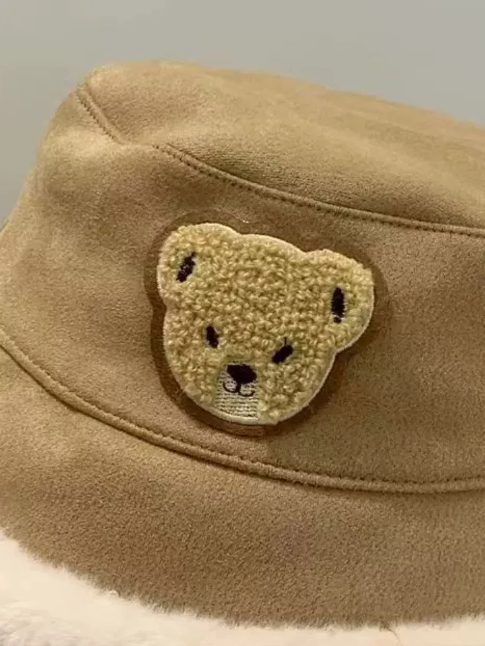Children's Warm Plush Trim Bucket Hat, image 11