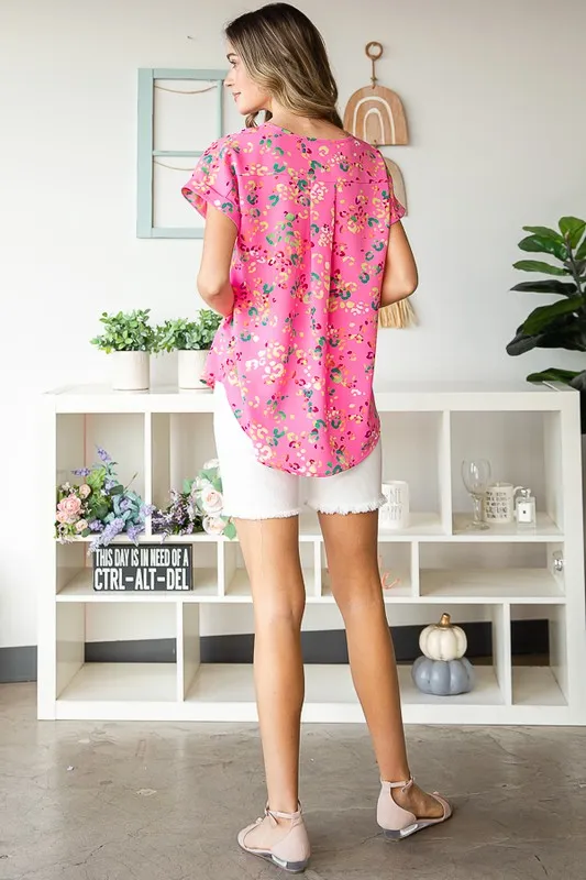 Full Size Animal print V-Neck Short Sleeve T-Shirt Plus Size, image 16
