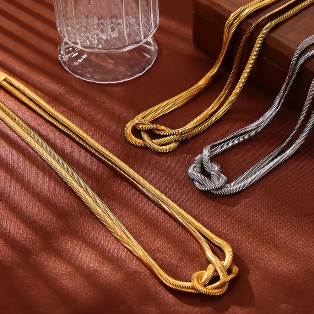 Titanium Steel Knot Necklace, image 7
