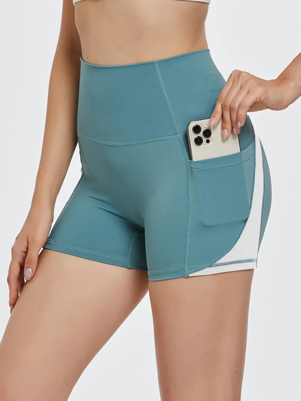 High Waist Active Shorts, image 2