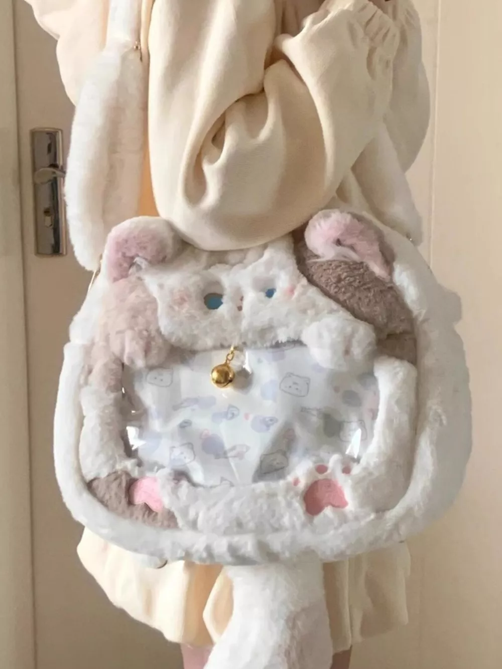 Plush Cat Backpack Bag, image 4