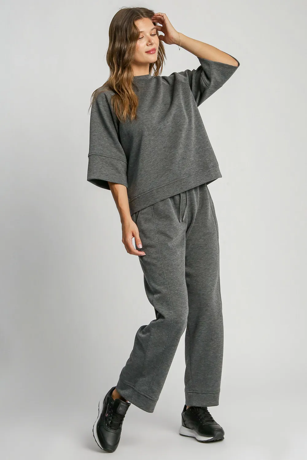 Full Size Drawstring Wide Leg Pants with Pockets, image 3