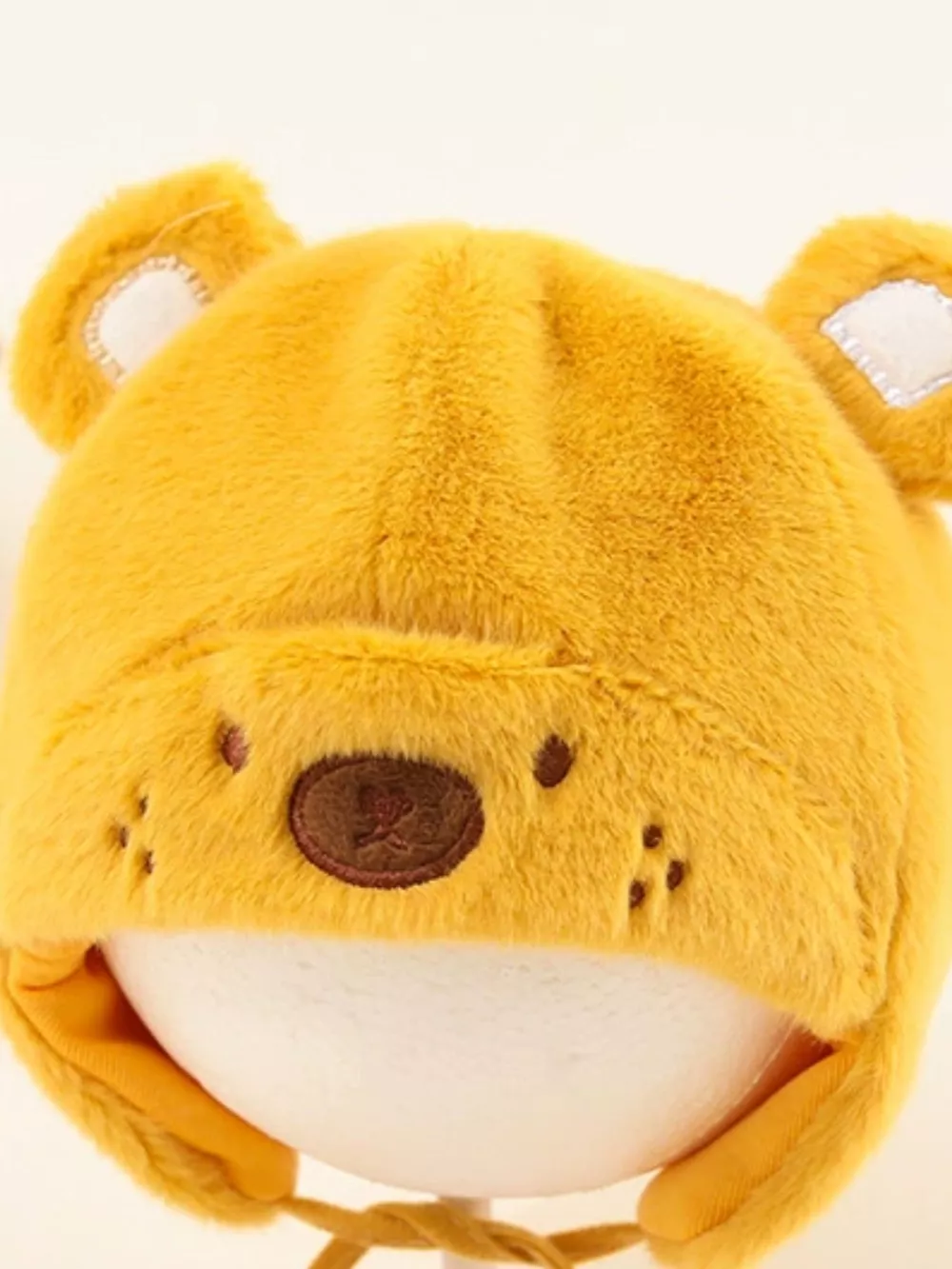 Children's Cute Bear Ear Plush Hat, image 15