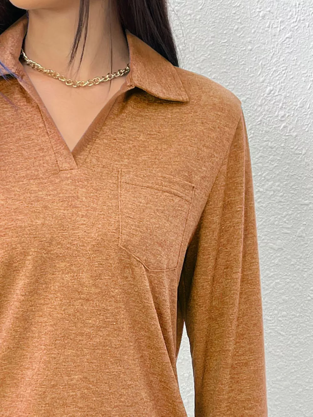 Casual Long Sleeve Polo T-Shirt, image 8