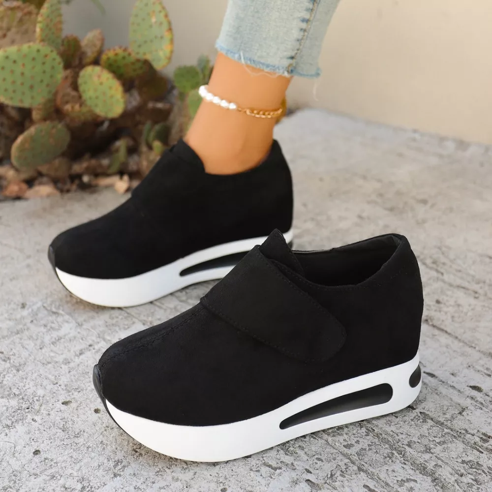 Round Toe Platform Sneakers, image 2