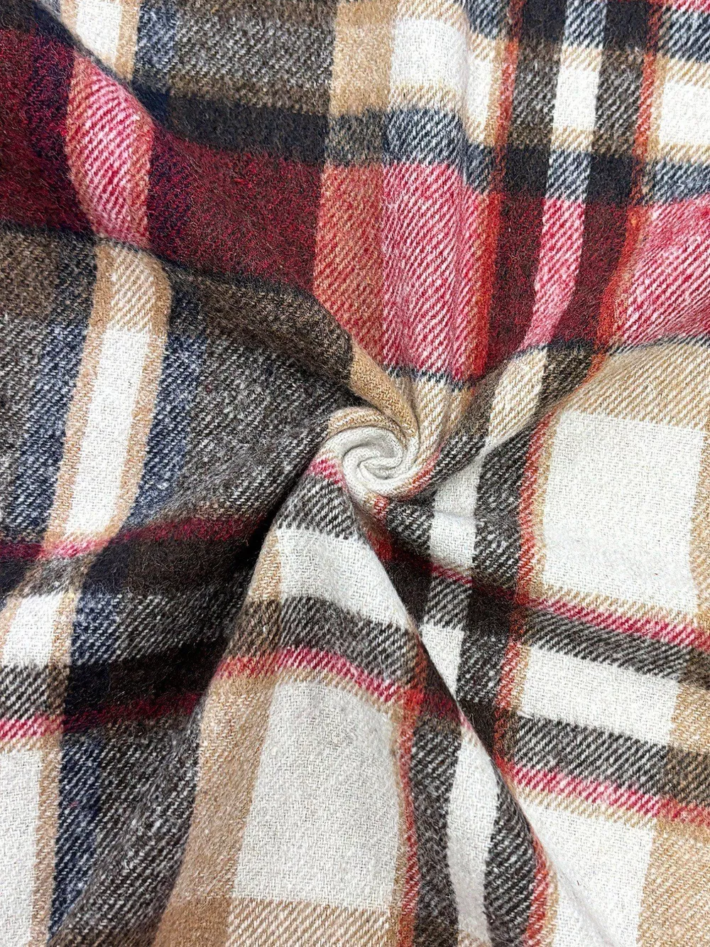 Casual Plaid Button-Down Shacket, image 3
