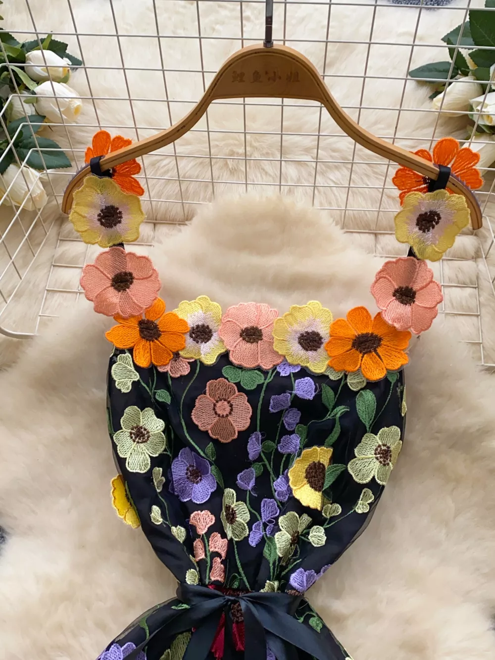 Floral Tie Waist Mini Dress, image 22