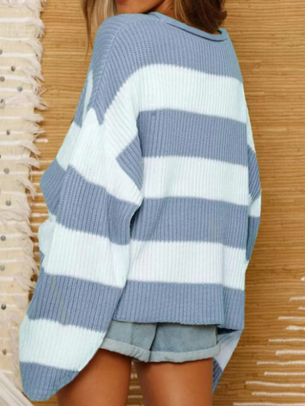 Round Neck Long Sleeve Sweater, image 3