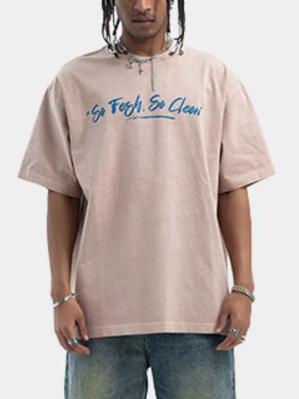 Men's Washed Graphic Oversized T-Shirt, image 6