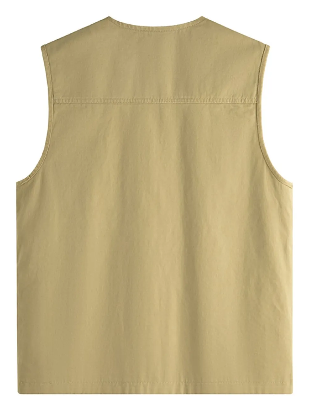 Men's Plus Size Zip Up V-Neck Vest, image 4