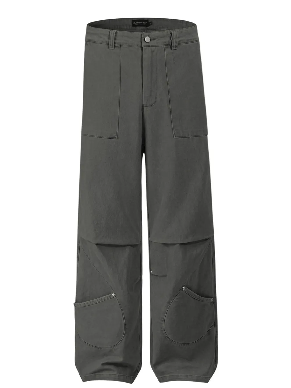 Men's Wide Leg Cargo Pants, image 2