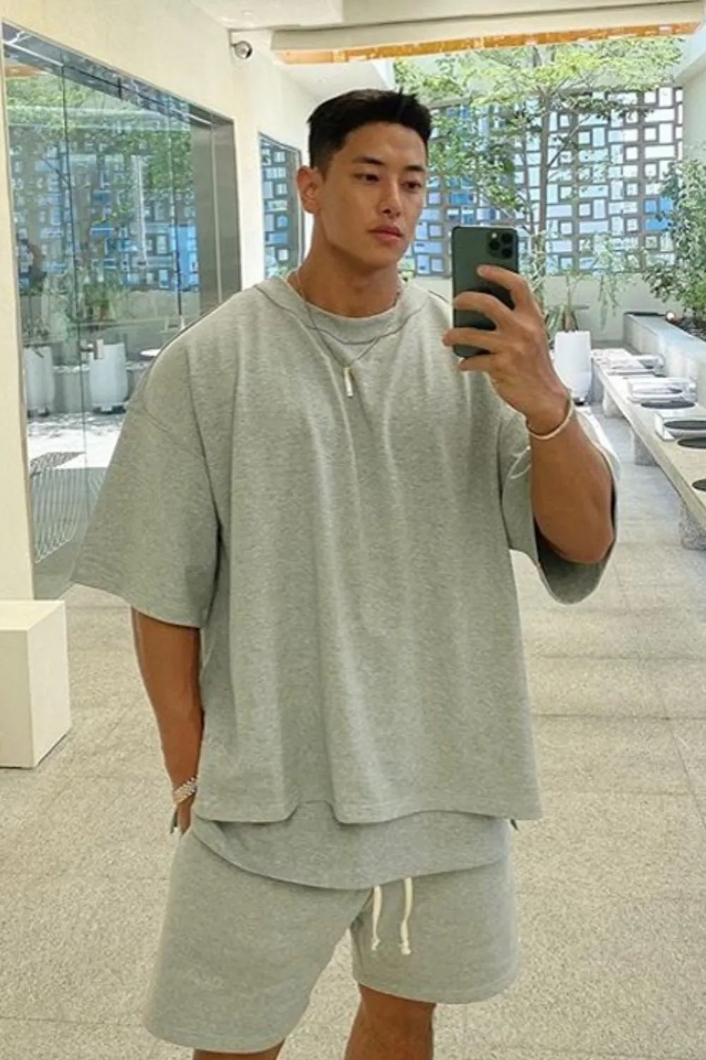 Men's Plus Size Round Neck Half Sleeve T-Shirt, image 2