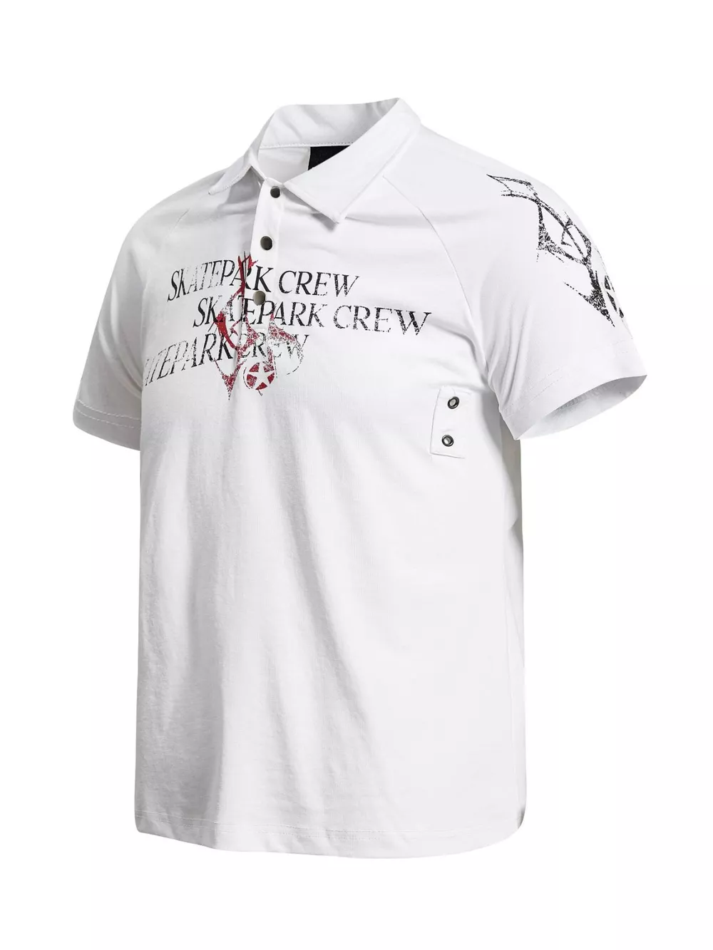 Men's Letter Short Sleeve Polo, image 2