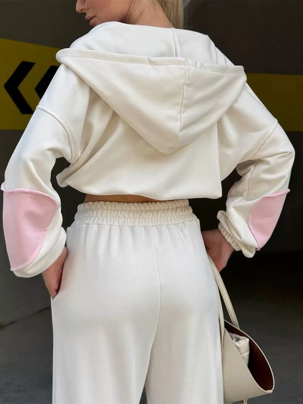 Zip Up Hoodie and Wide-Leg Pants Set, image 9