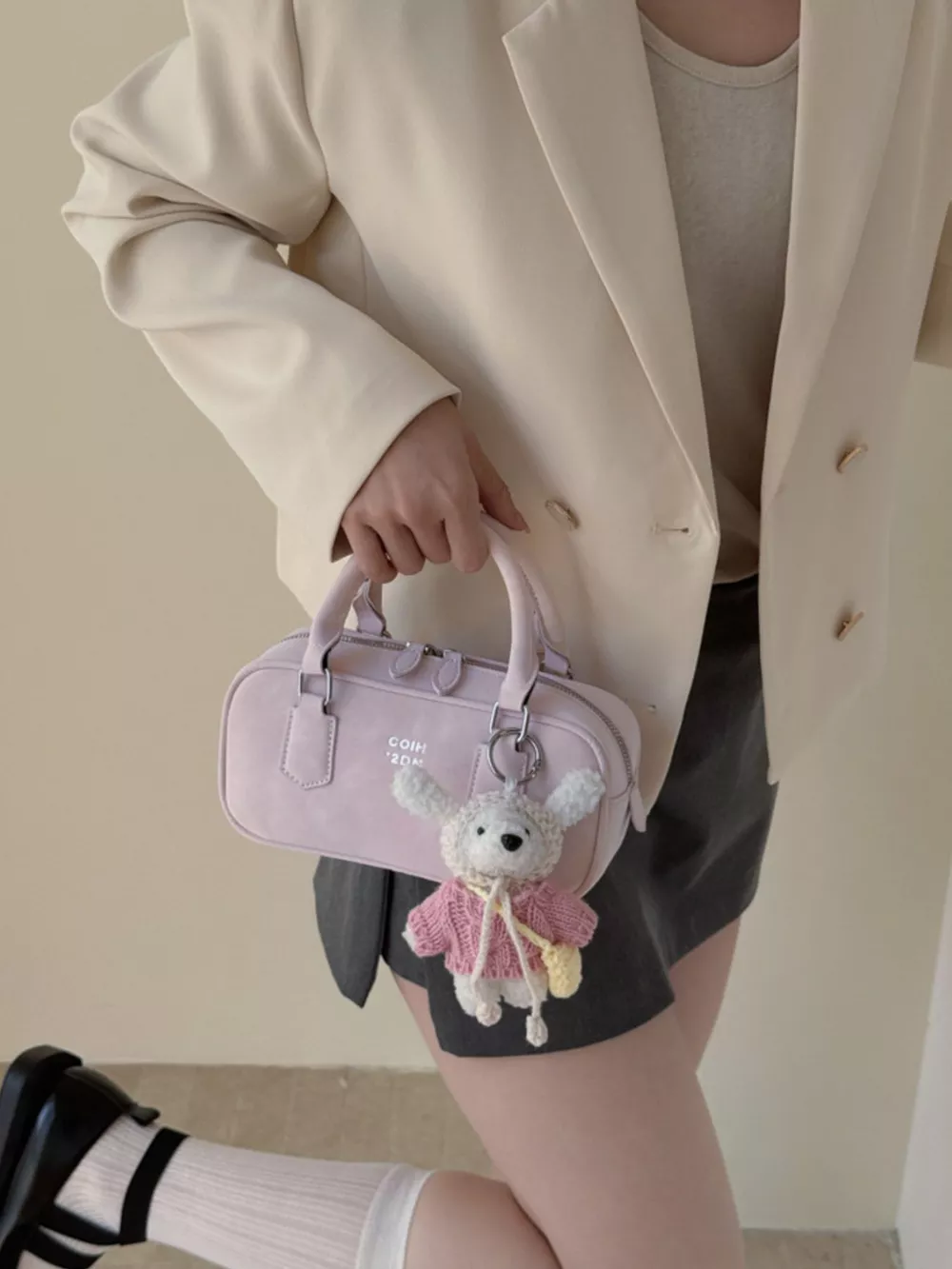 Top Handle Barrel Handbag, image 3