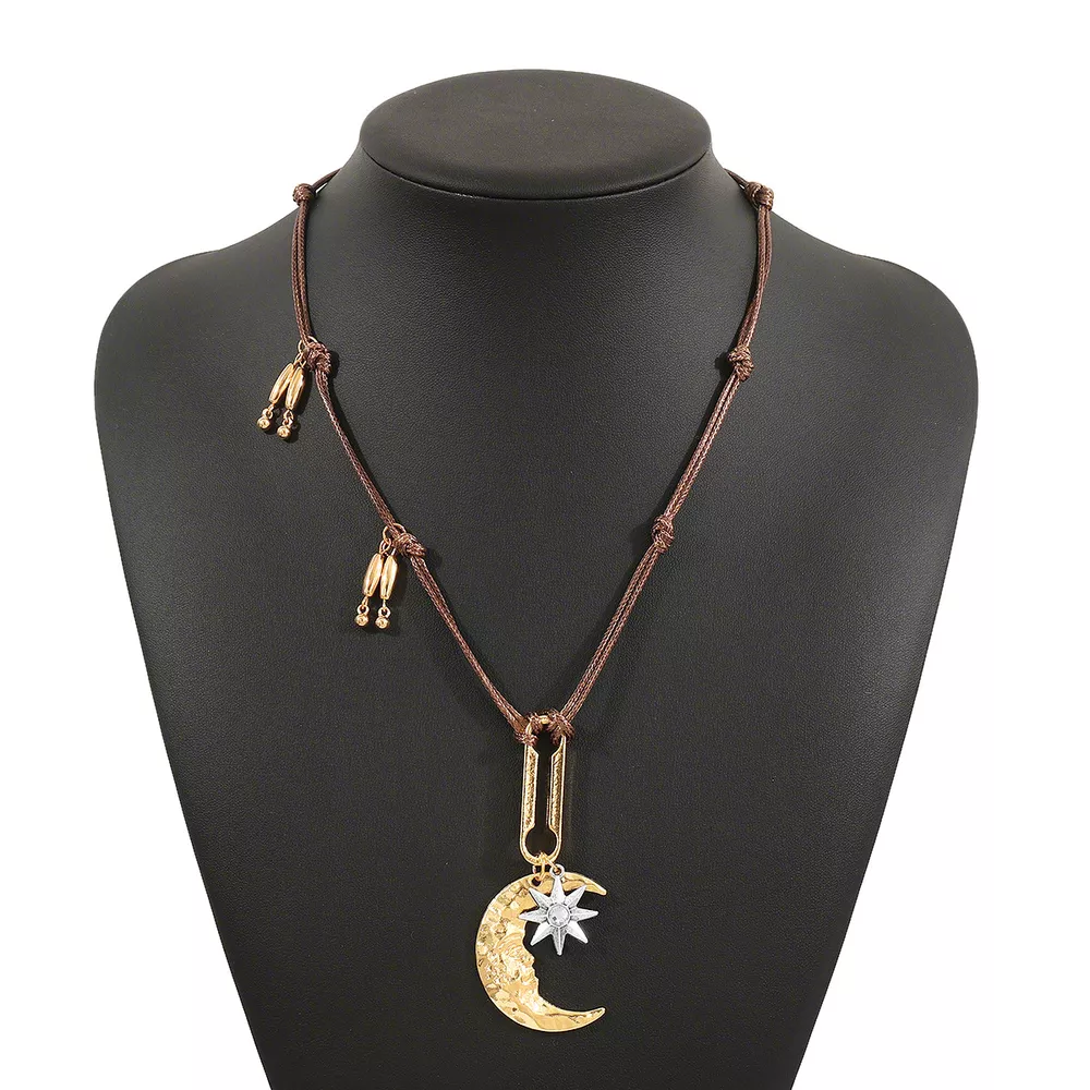Moon & Sun Pendant Necklace, image 9