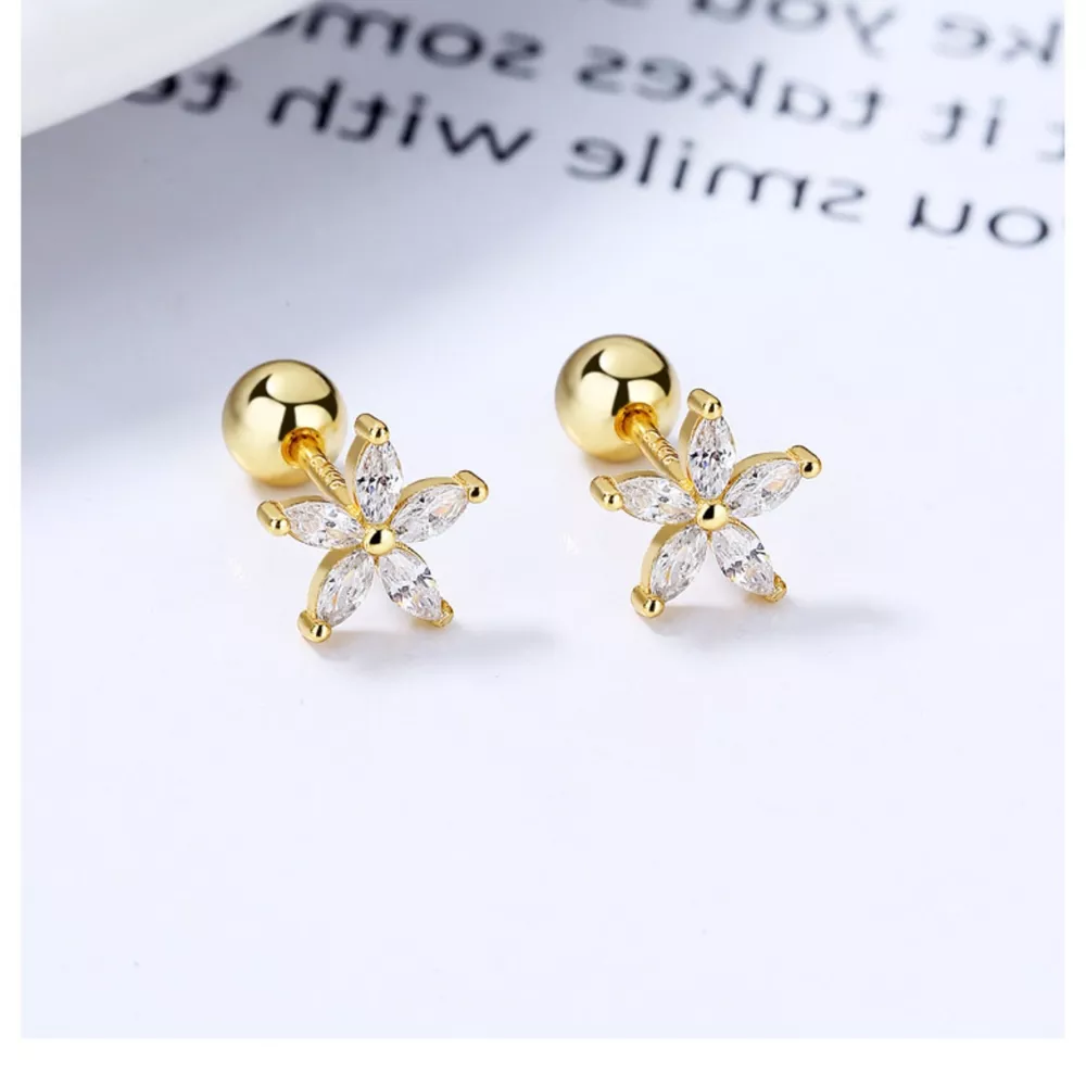 Flower Stud Earrings, image 3