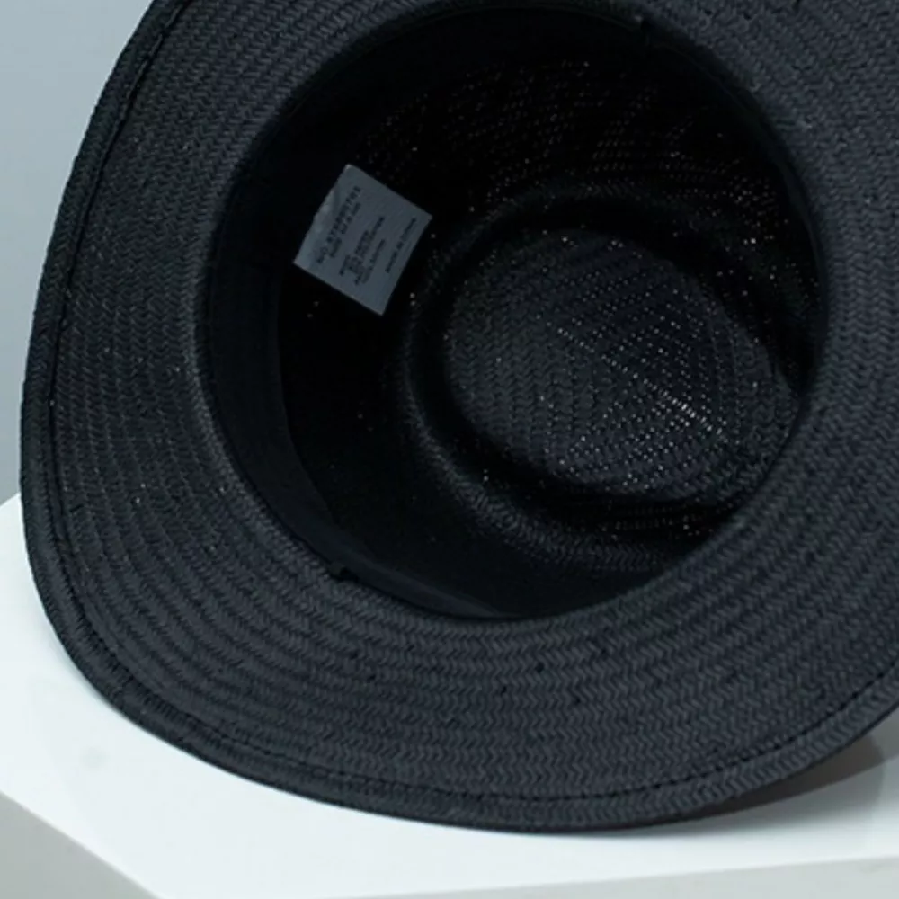 Straw Boater Hat with Ribbon, image 4