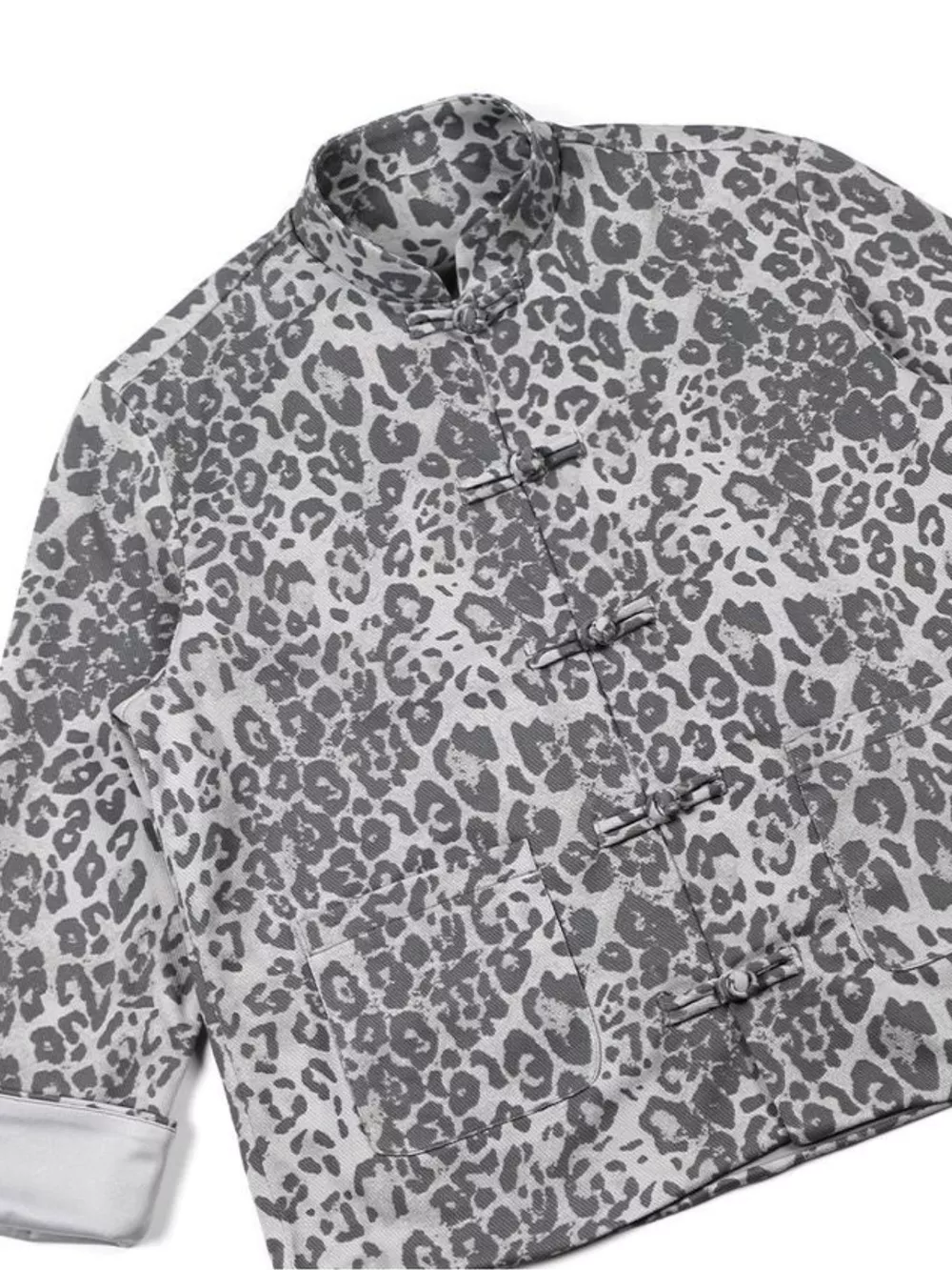 Men's Leopard Button Up Long Sleeve Shirt, image 6