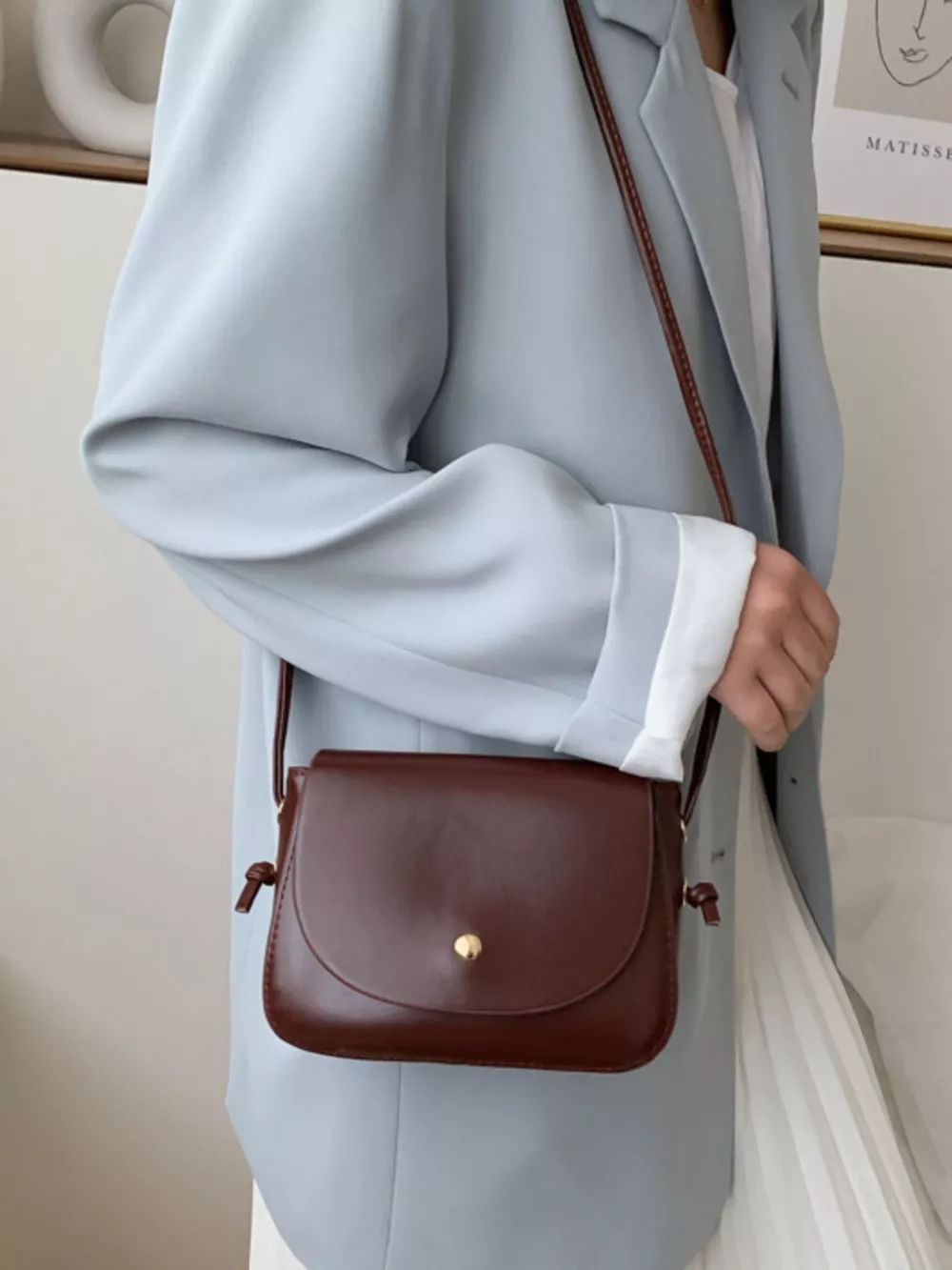 PU Leather Crossbody Bag, image 6