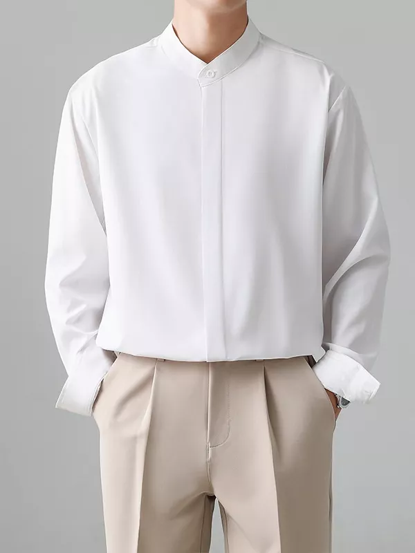 Men's Full Size Button Down Long Sleeve Shirt Plus Size, image 2