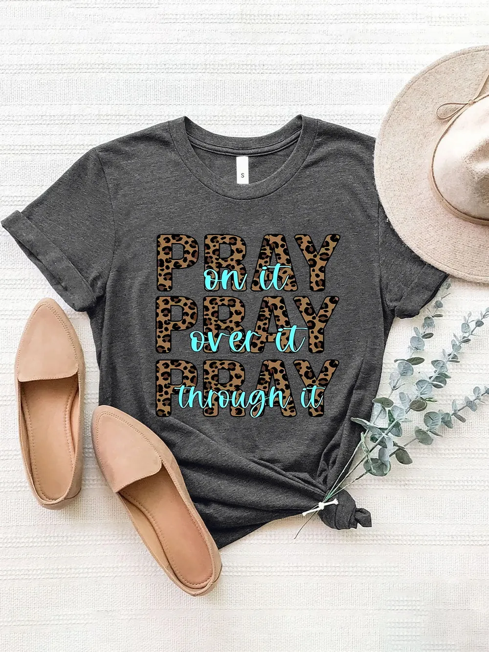 Letter Graphic Round Neck Short Sleeve T-Shirt, image 11