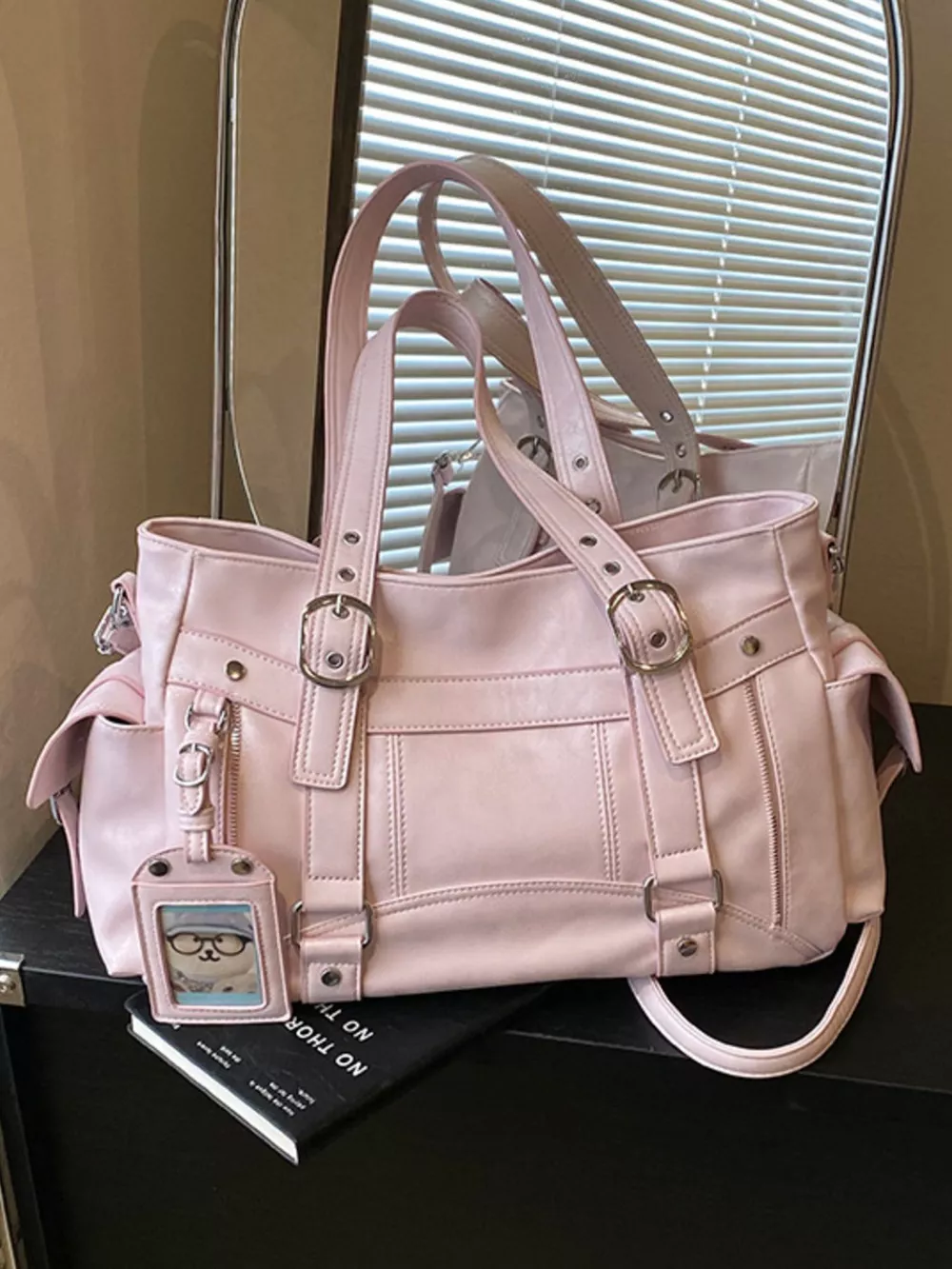 Buckle Decor Shoulder Bag, image 2