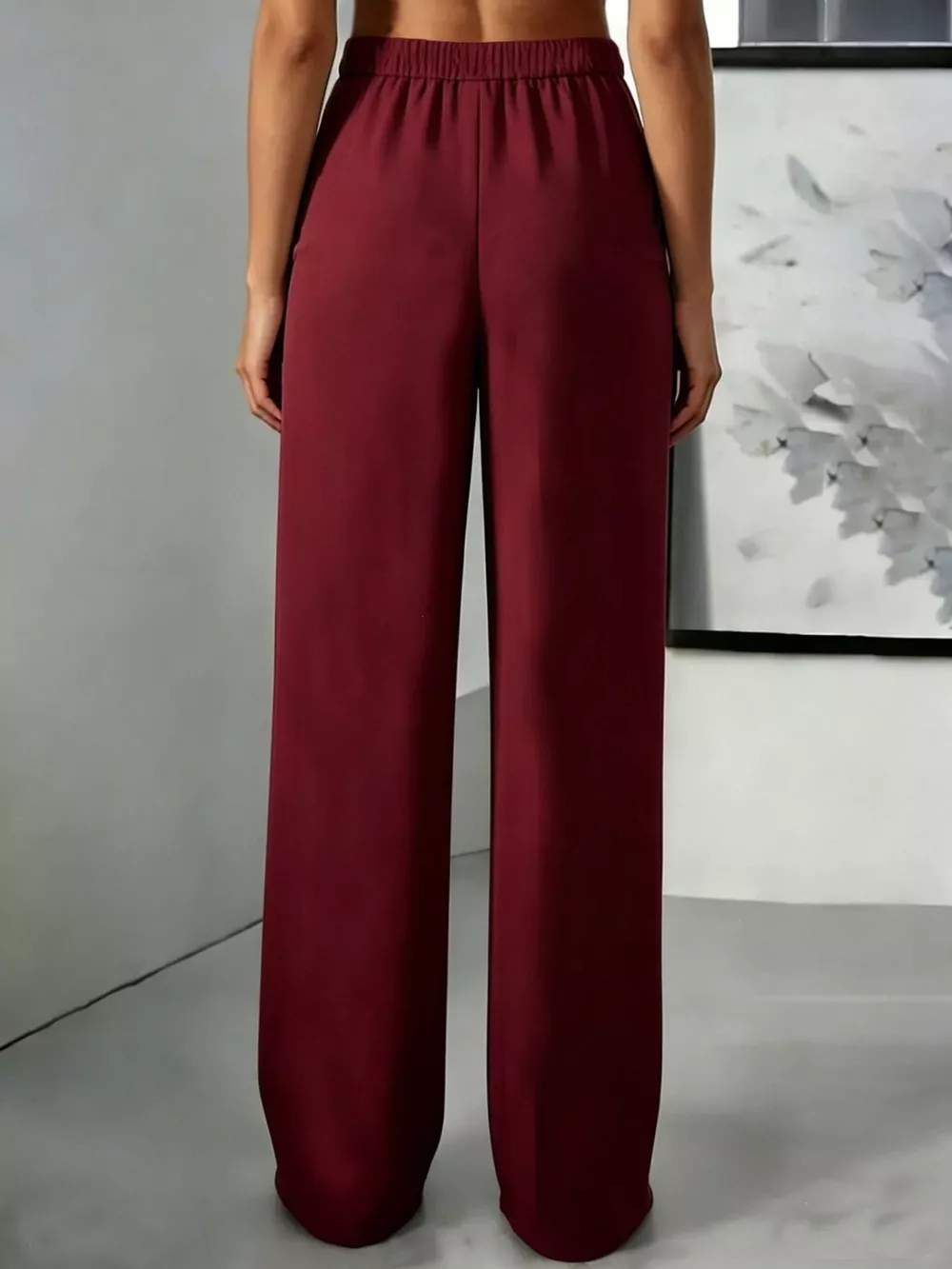 High-Waisted Pleated Wide-Leg Pants, image 10