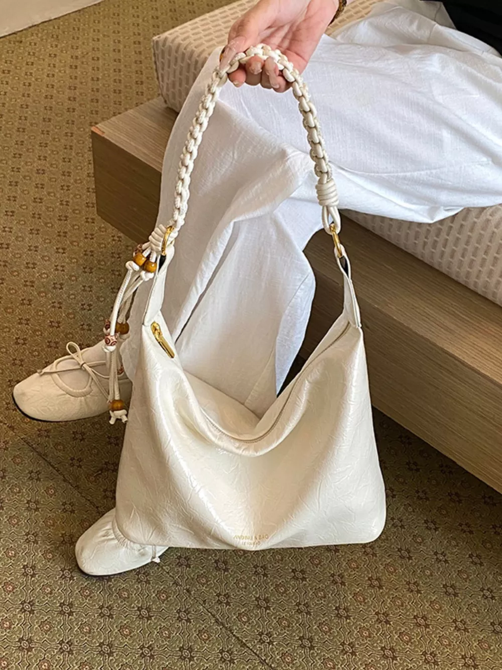 Braided Strap Shoulder Bag, image 5