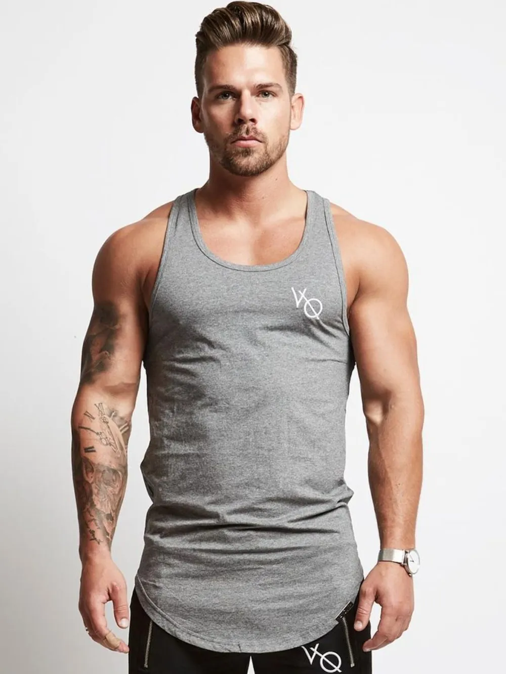 Men's Round Neck Racerback Tank, image 8