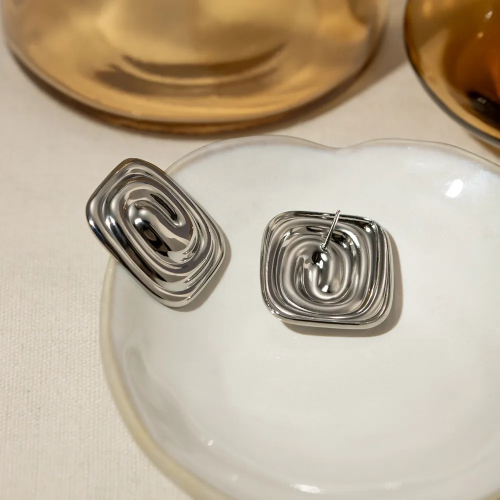 Stainless Steel Stud Earrings, image 10