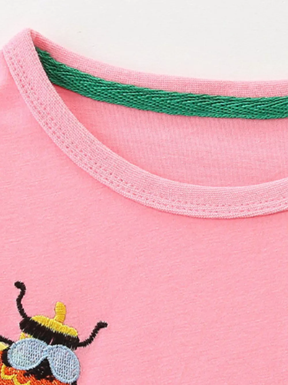 Children's Insect and Flower Appliques Long-Sleeve Dress, image 3