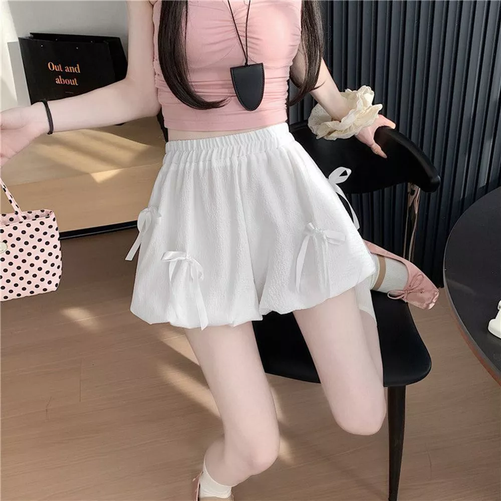 Bowknot High Waist Bubble Skirt, image 6