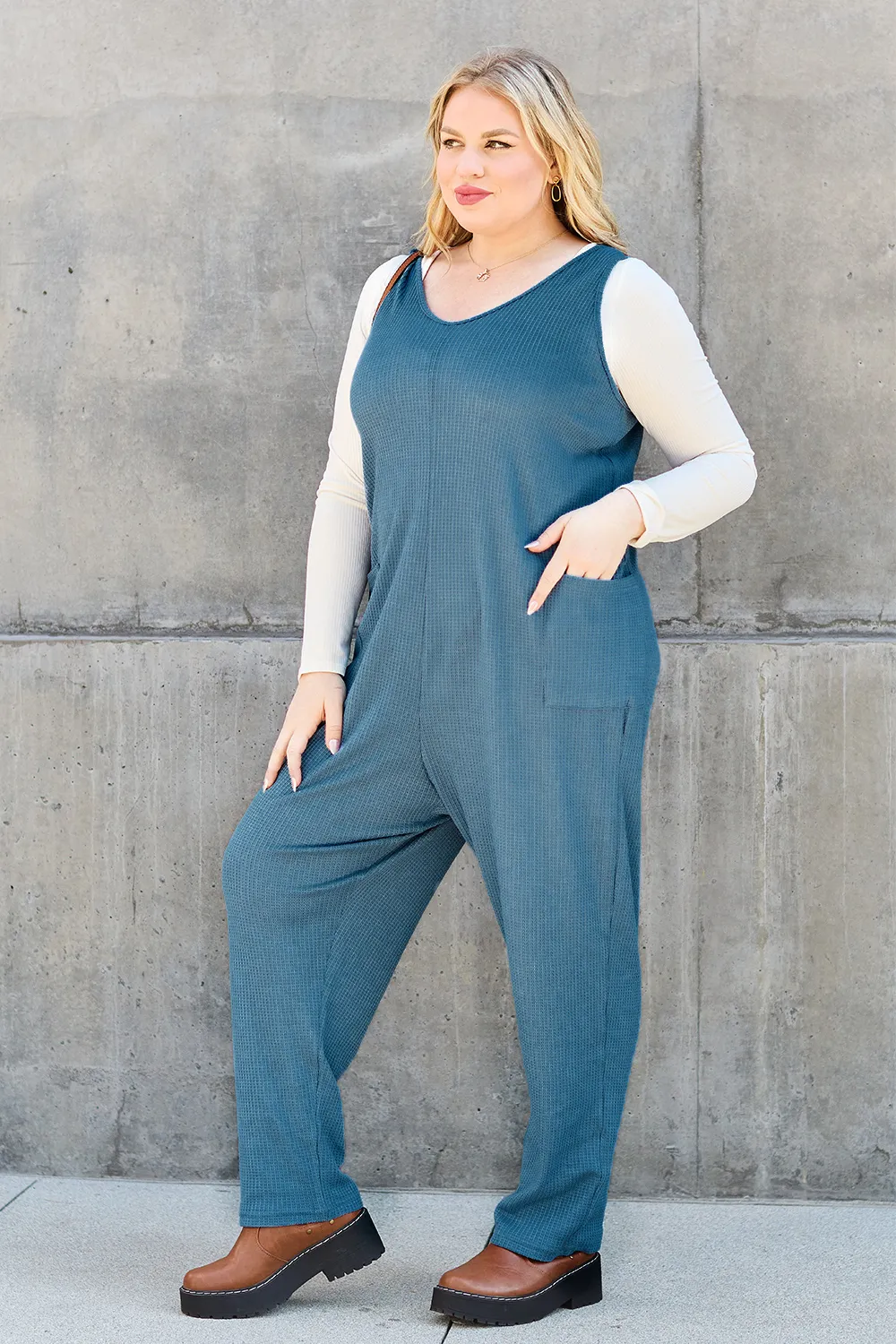 Full Size Sleeveless Straight Jumpsuit, image 14