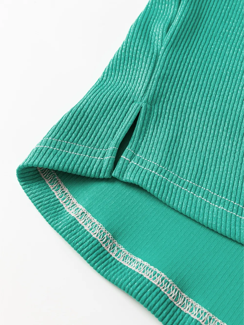 Color Block Button Front Collared Neck Sweatshirt, image 7