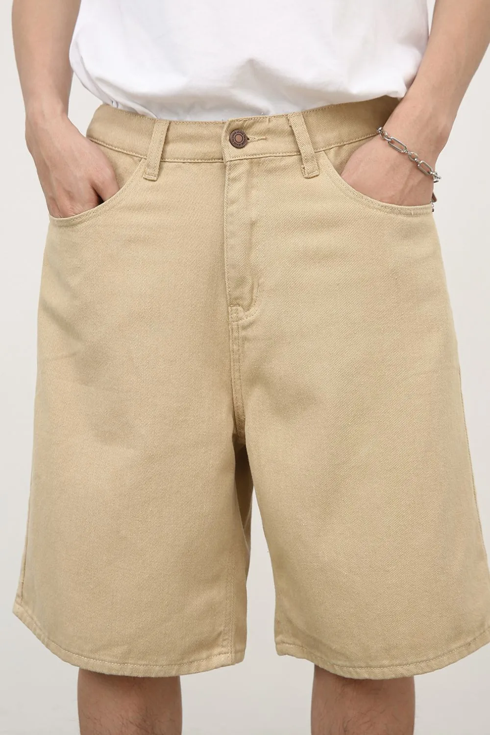 Men's Mid Rise Denim Shorts, image 4